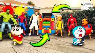 Shinchan Franklin Doraemon  Clown  in Gta V Part 2 in Telugu