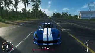 The Crew 2 blue Dodge Viper top speed