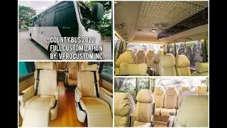 2022 Hyundai County Bus Interior Customization | Bus Conversion Philippines by: VPRO Custom Inc