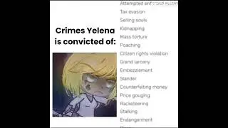 Crimes Yelena is Convicted of 🤍 #gacha #gachaclub #gachaclubmeme #funny #capcuttemplate #gachafypシ