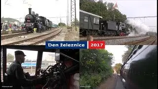 Pražský železniční den 2017: čtyři páry a rozloučení s Čtyřkolákem | Prague Railway Day