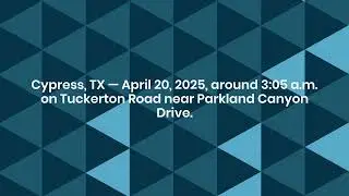 Benjamin Harris Injured in Car Accident in Cypress, TX