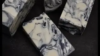 Making and Cutting of Moroccan Mint ~ A Marble cold process handmade soap