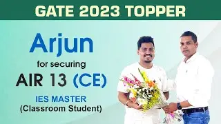 GATE 2023 Topper | Arjun AIR-13 CE | IES Master Classroom Student