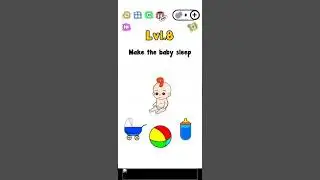 Trick Me walkthrough solution Level.8 Make the baby sleep
