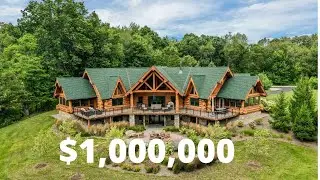 Tour a $1,000,000+ log cabin in Howell Michigan