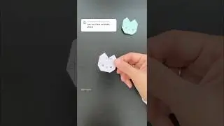 How to fold sticky note Origami Cat bookmark in 60 seconds #origami #bookmark #cat #折り紙 #shorts