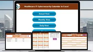 Healthcare IT Cybersecurity Calendar in Excel