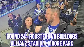 Round 24, 2025: Roosters VS Bulldogs at Allianz Stadium, Moore Park
