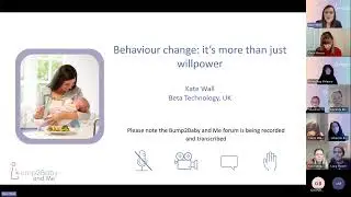 Bump2Baby and Me Forum - Behaviour change - it's more than just willpower
