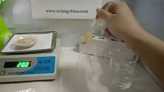 Water Soluble Test of Peach Kernel Extract