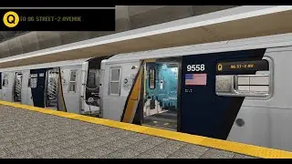 OpenBVE (Q) Coney Island To 96th Street-2nd Avenue (R160B Alstom Excelsior Wrap)(Weekday)(2025)