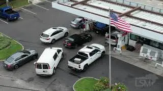 08-21-2021 Southampton, NY - Hurricane Henri causing long gas lines