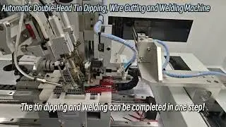 【TR N01】 Automatic Double-Head Tin Dipping, Wire Cutting and Welding Machine