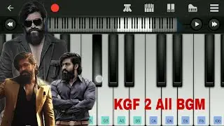 KGF 2 ALL BGM | Easy Piano Tutorial | SSJ Let's Impress