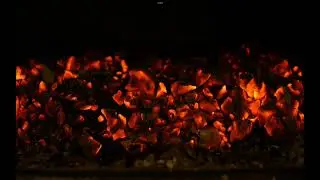 Relaxing Fire Ambience 🔥 Charcoal Burning | Cozy Hotel Fireplace Background 4K Crackling Bonfire 