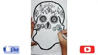 skeleton head drawing easy drawing for beginners