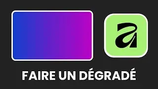 Comment faire un dégradé sur Affinity