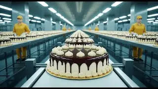 How Millions of Cakes Are Made in a Factory | Automatic Cakes Factory Process