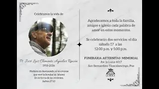 Homenaje a nuestro Pastor José Luis Aguilar