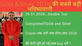 Gold and Silver... Double Top Completed? And Crashed..
