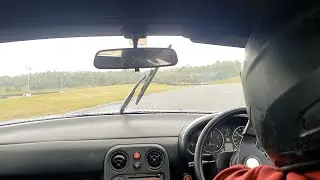Mx5 on Track in changing conditions at three sisters 12/08/2023