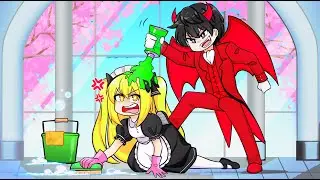I Became the CUTE DEMONS Maid in Roblox Snapchat…