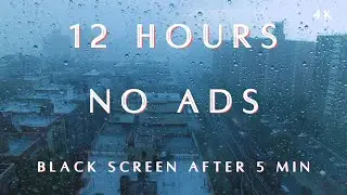 12-Hour Cozy Window Rain: Perfect for Deep Sleep, Focus, and Relaxation