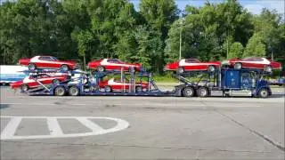 Starsky & Hutch Cars on my 18 wheeler Car Carrier