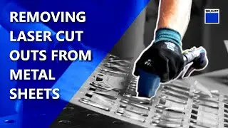 Removing Laser Cut Outs from Metal Sheets