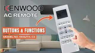 Кнопки и функции пульта дистанционного управления Kenwood AC (модель: KKG27A-C1) | Руководство по...