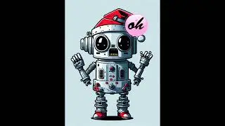 Satisfying Video, How To Make digital art, christmas robot, face sticker doll, chatgpt, relaxing,