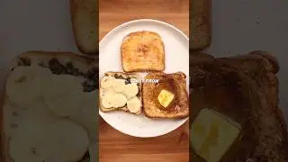 This toast is weird #cooking #food #foodasmr #recipe