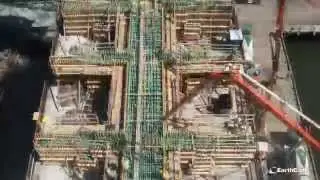 Time Lapse Bridge Construction CT - 2010-2015 - Q-Bridge