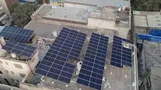 Drone View of Solar Panels ☀️ | Clean Energy in Action