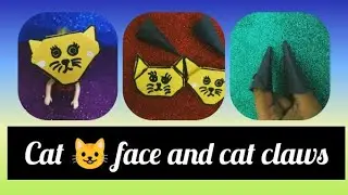 How to make Paper Cat and Paper Claws | Origami Kitty DIY