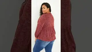 Emerald Sweet Snuggles Full Size Babydoll Long Sleeve Top