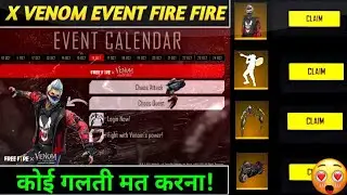 FREE FIRE NEW EVENT | FREE FIRE X VENOM EVENT | NEW EVENT FREE FIRE X VENOM | X VENOM NEW EVENT