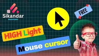 How to highlight mouse pointer windows 11 -[ Hindi ] | Highlight cursor yellow🟡