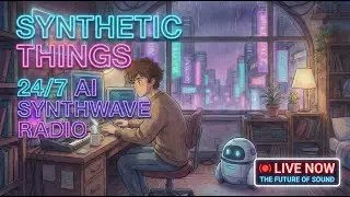 Synthetic Things | 24/7 AI Synthwave Radio 🤖 Beats to Code / Game / Drive