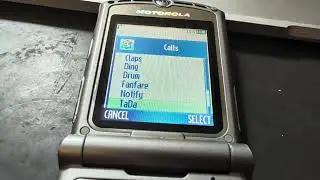 Motorola RAZR V3 silver Cingular ringtones 