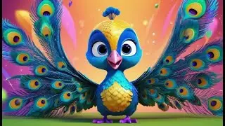 Feathery Peacocks Go Strut Strut Strut | Fun Nursery Rhyme | Kids Songs | Baby Music