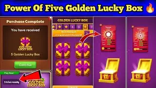 Power Of 5 Golden Lucky Box🔥 Carrom Pool Golden Lucky Box 🤩 Nonstop Golden Lucky Box