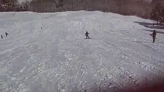 Snowboarding on Golf Course