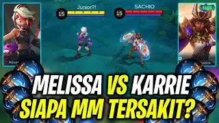 NEW HERO MELISSA VS KARRIE || FULL MAX 240% ATTACK SPEED WINDTALKER || MOBILE LEGENDS