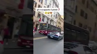 Lamborghini della Polizia in azione