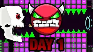 Lets Beat CraZy | Geometry Dash Live 🔴 (Day 1)