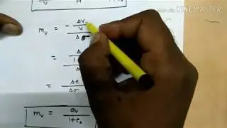 Consolidation of soil and coefficient of volume change PART2