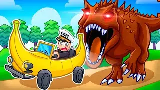 DINOSAURS vs BANANA CAR in PRIMAL PURSUIT