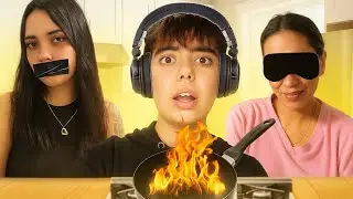 Cocinando sin sentidos(ciego,muda,sordo)